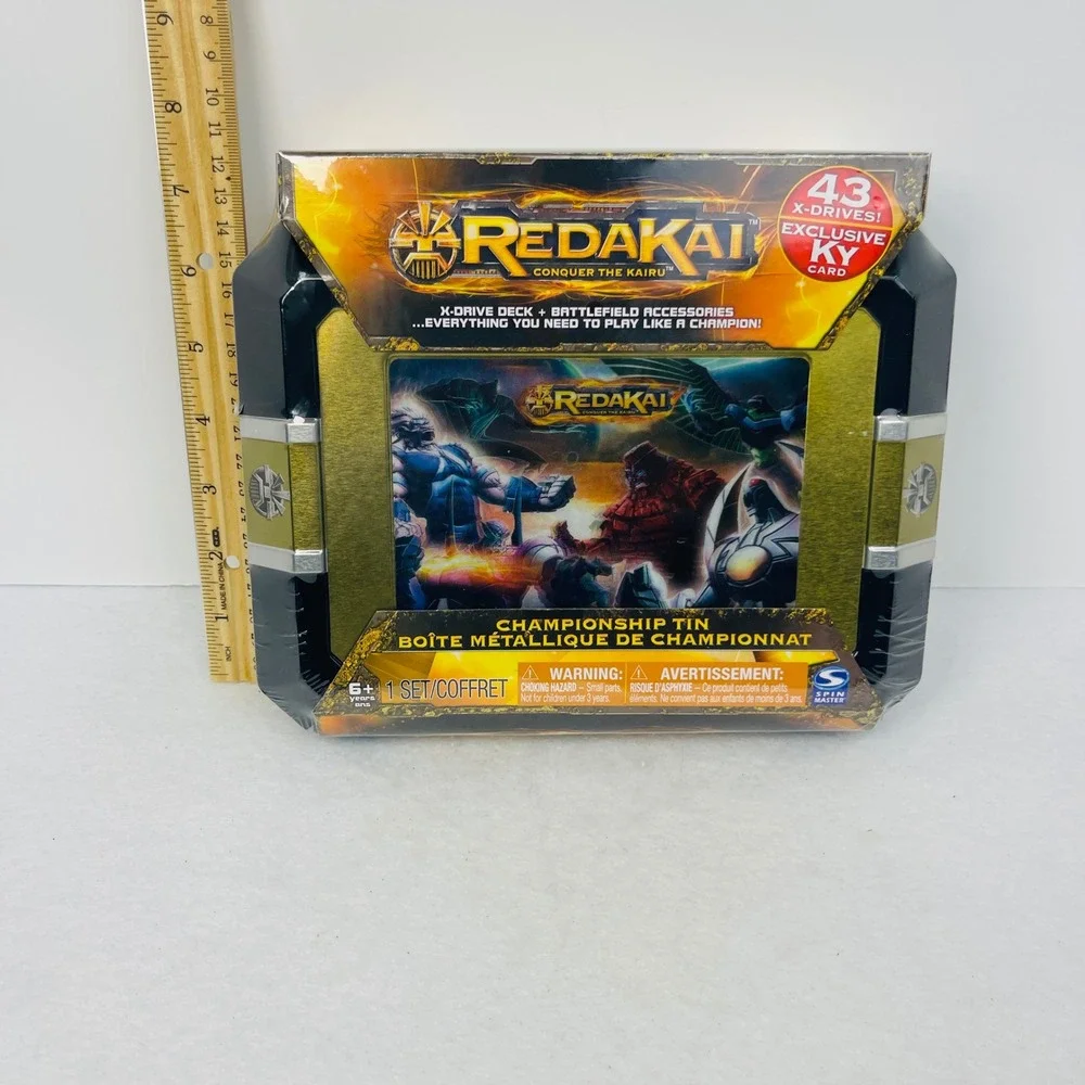 Redakai Conquer the Kairu Championship Tin Spin Master 2011 Sealed 43 X-Drives